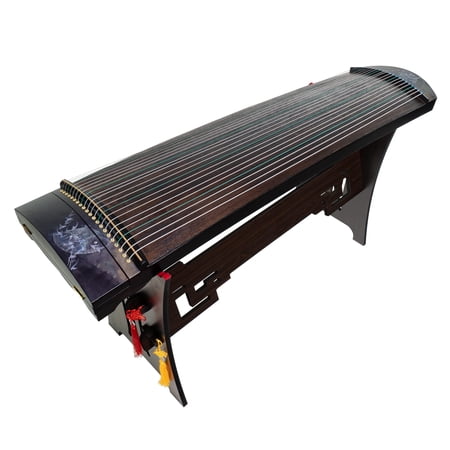 MI&VI 21-String Guzheng Paulownia Wood Guzheng Chinese Zither Instrument with Thick Carry Bag and Stand (130cm, Classic V2)