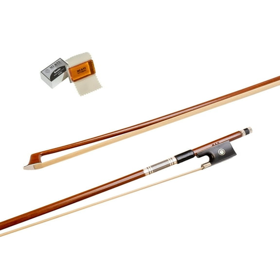 MI&VI NB-530 Classic Violin Bow 4/4 (Full Size) with Bow Soft Bag and Rosin Included