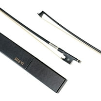 MI&VI NB-720 Classic Carbon Fiber Violin Bow (Full Size 4/4) with Bow Case Included