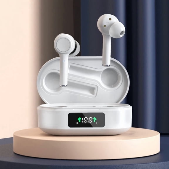 MI4 Bluetooth 5.0 LED Digital Display Intelligent Noise Reduction True Wireless Bluetooth Earphone