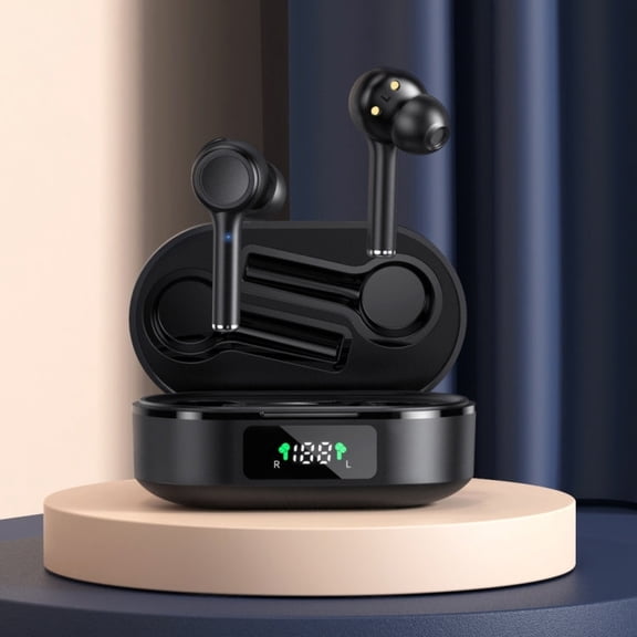 MI4 Bluetooth 5.0 LED Digital Display Intelligent Noise Reduction True Wireless Bluetooth Earphone