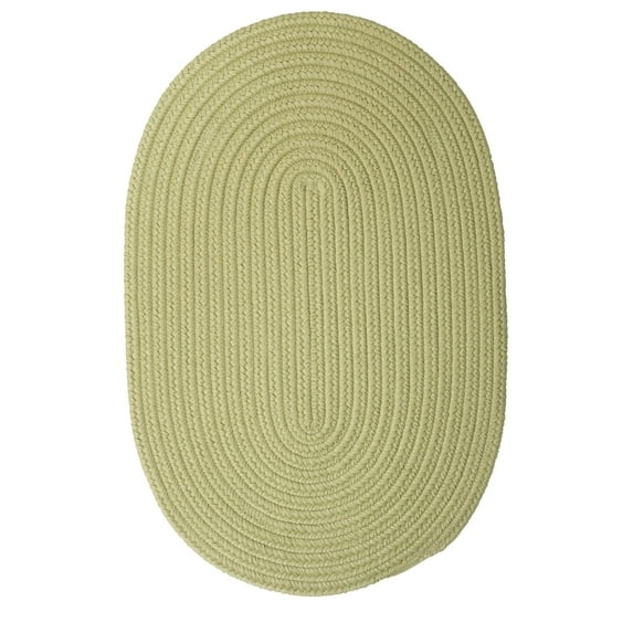 Colonial Mills 12' x 16' Olive Green All Purpose Handcrafted Reversible Oval Outdoor Area Throw Rug
