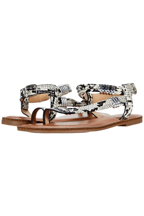 Julianne White Snake Print GS1057002-114 Women's Size 6.5