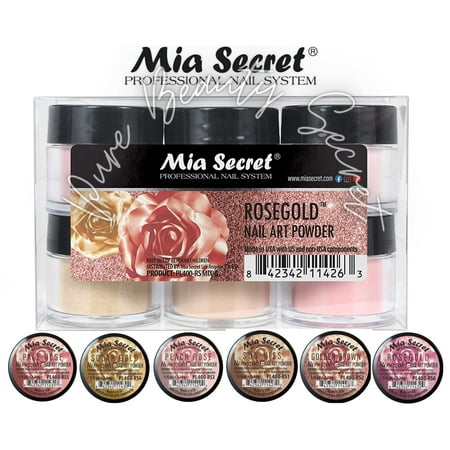 MIA SECRET - 6 COLORS SET - ROSEGOLD (PL400RS-MIX 6)
