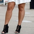thumbnail image 1 of MIA Strappy Block Heel, Black, 9, 1 of 5