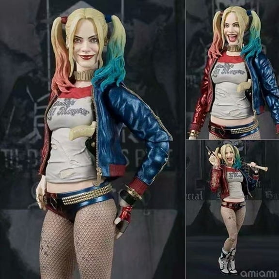 MIA Suicide Task ForceX Squad Harley Quinn Full Body Movable Figure Model Full Set of Jointed Hand and Accessories Replacement