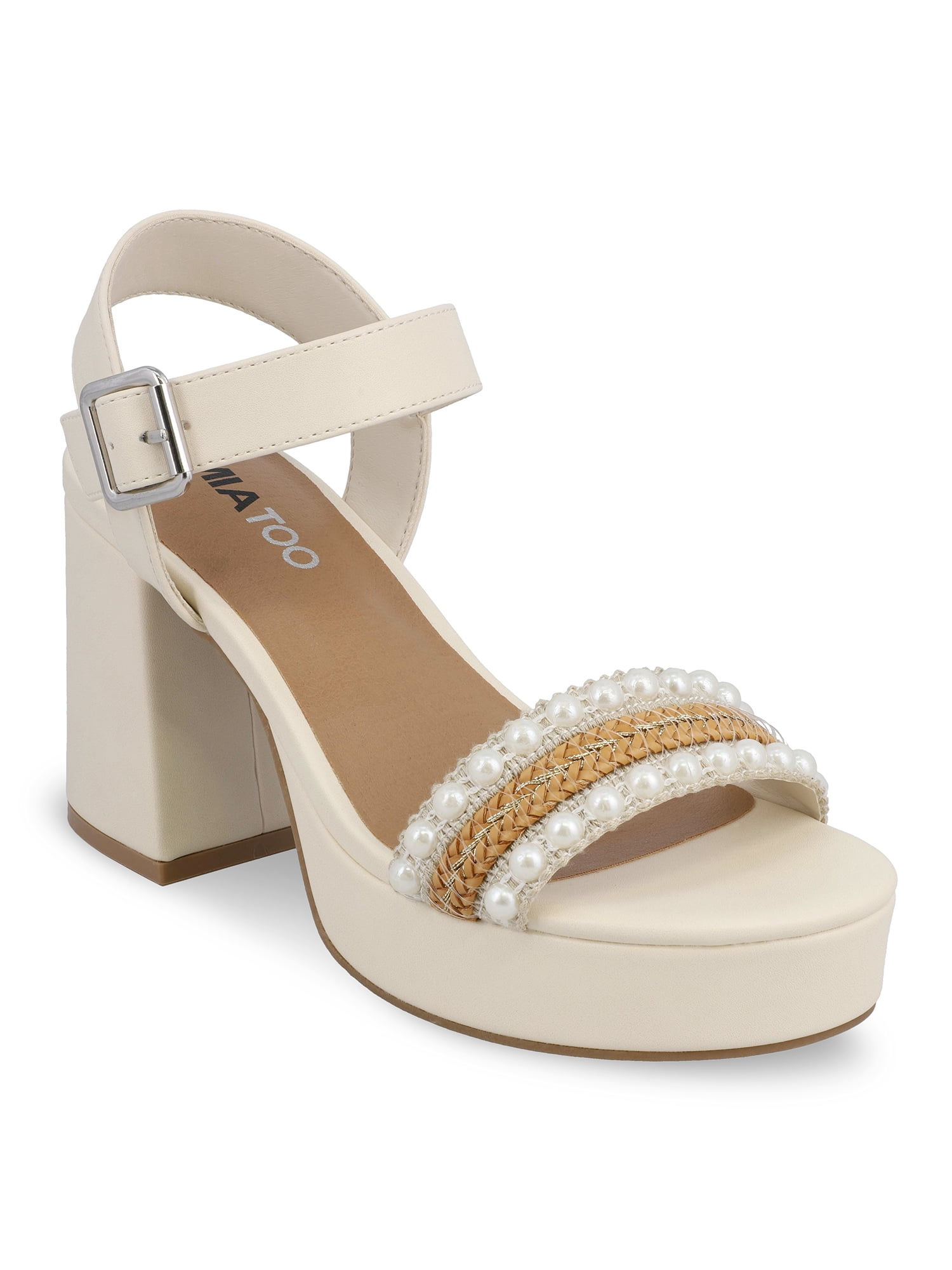 【23.65】23SS★ BISBEE SANDAL MIA TOO Women's Beebee Platform Block Heel Sandal - Walmart