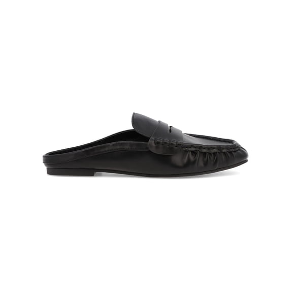 MIA Too Women's Nancyy Slip On Pleated Loafer Mule