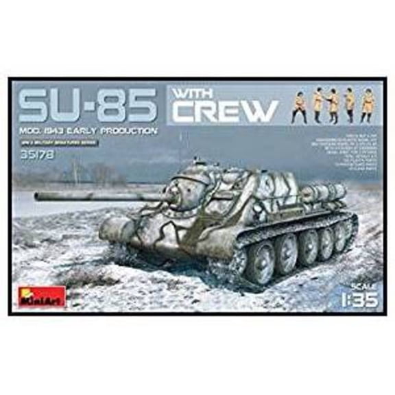 MIA35178 1:35 Miniart Su-85 Mod 1943 Early Production with Crew [MODEL BUILDING KIT]