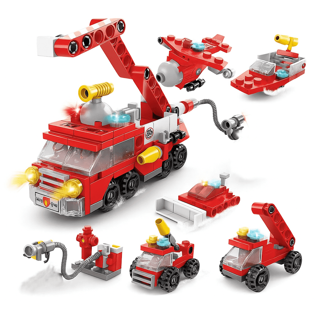 Building Blocks Firework MIADEAL Firetruck Fire Brigade Building Blocks Set - Walmart.com