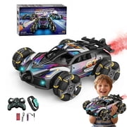 GridRunner RC Stunt Drift Car, Durable Alloy Shell, Mecanum Wheels, Mist Spray, Controller & Hand Control