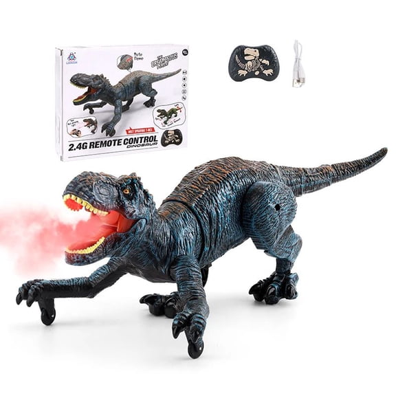 MIADEAL RC T-Rex, Remote Control Dinosaur, High Detail Figure, Mist Spray, Fun and Interactive