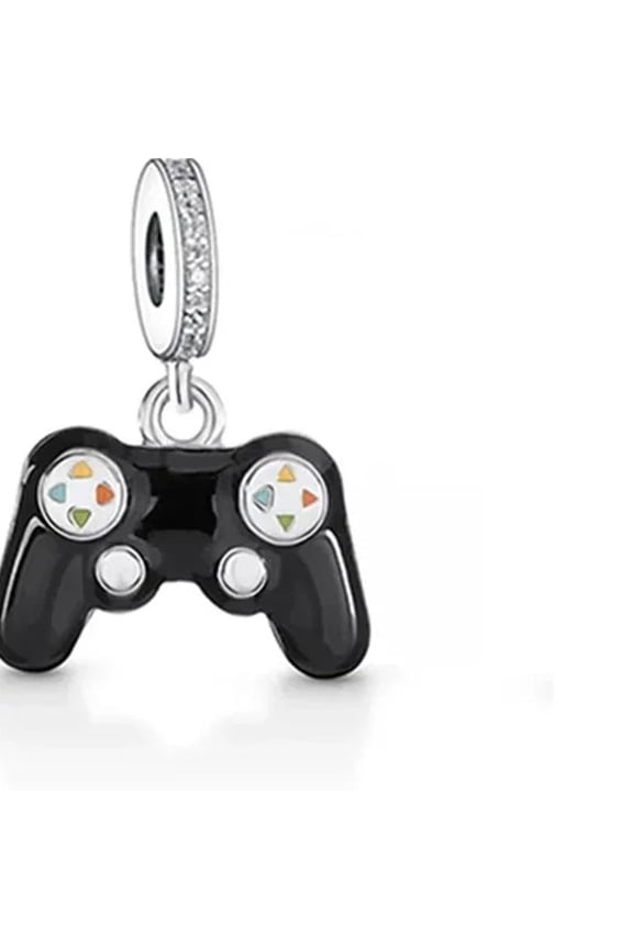 Retro Gaming GamePad Charms in Gift Box, 925 Sterling Silver