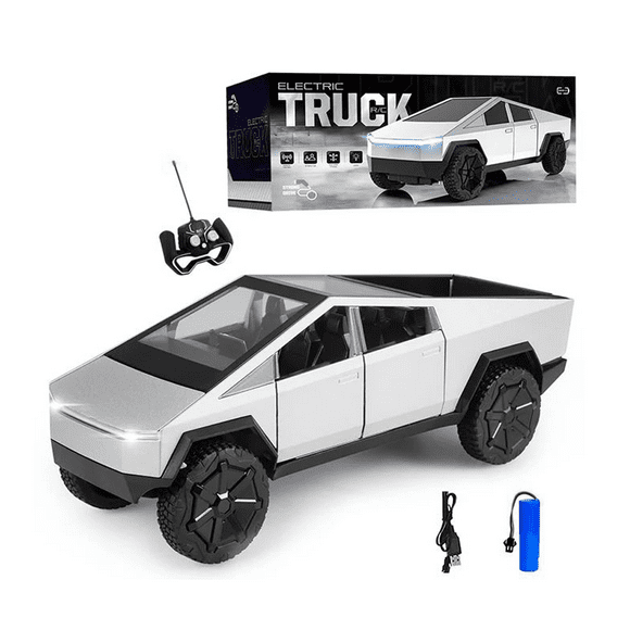MIADEAL Tesla Cyber Truck RC Remote Control Vehicle, 1:12 Scale, Includes Rechargeable Battery, Model TC1000