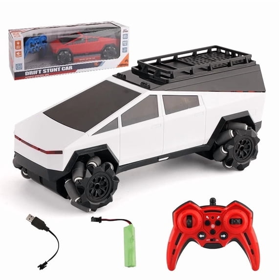 MIADEAL RC Electric Truck Remote Control Toy, Lights and Sounds, 360 Degree Rotation and Drifting, Model TC888W