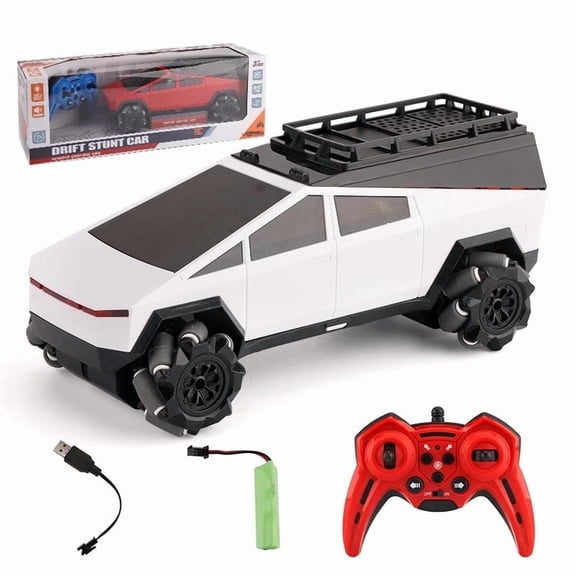 MIADEAL RC Electric Truck Remote Control Toy, Lights and Sounds, 360 Degree Rotation and Drifting, Model TC888W