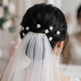 thumbnail image 1 of MIALLO Classic Silver Pearl Hair Pins (12 Pack), Elegant Rhinestone Flower Hair Accessories for Bridesmaids, Graduation, Date Night & Everyday Updos, 1 of 7