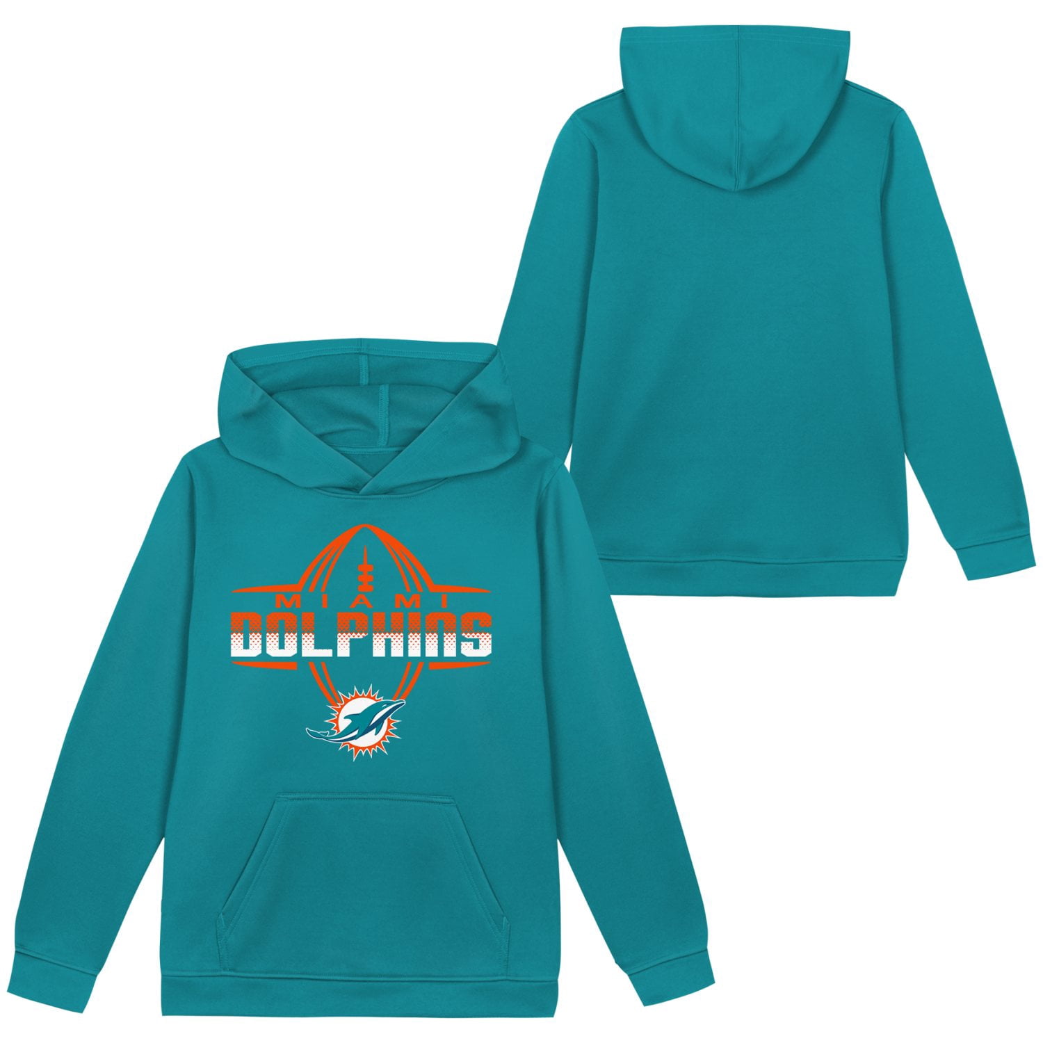 MIAMI DOLPHINS NFL Boys Hoodie Fleece Game Day Fan Apparel