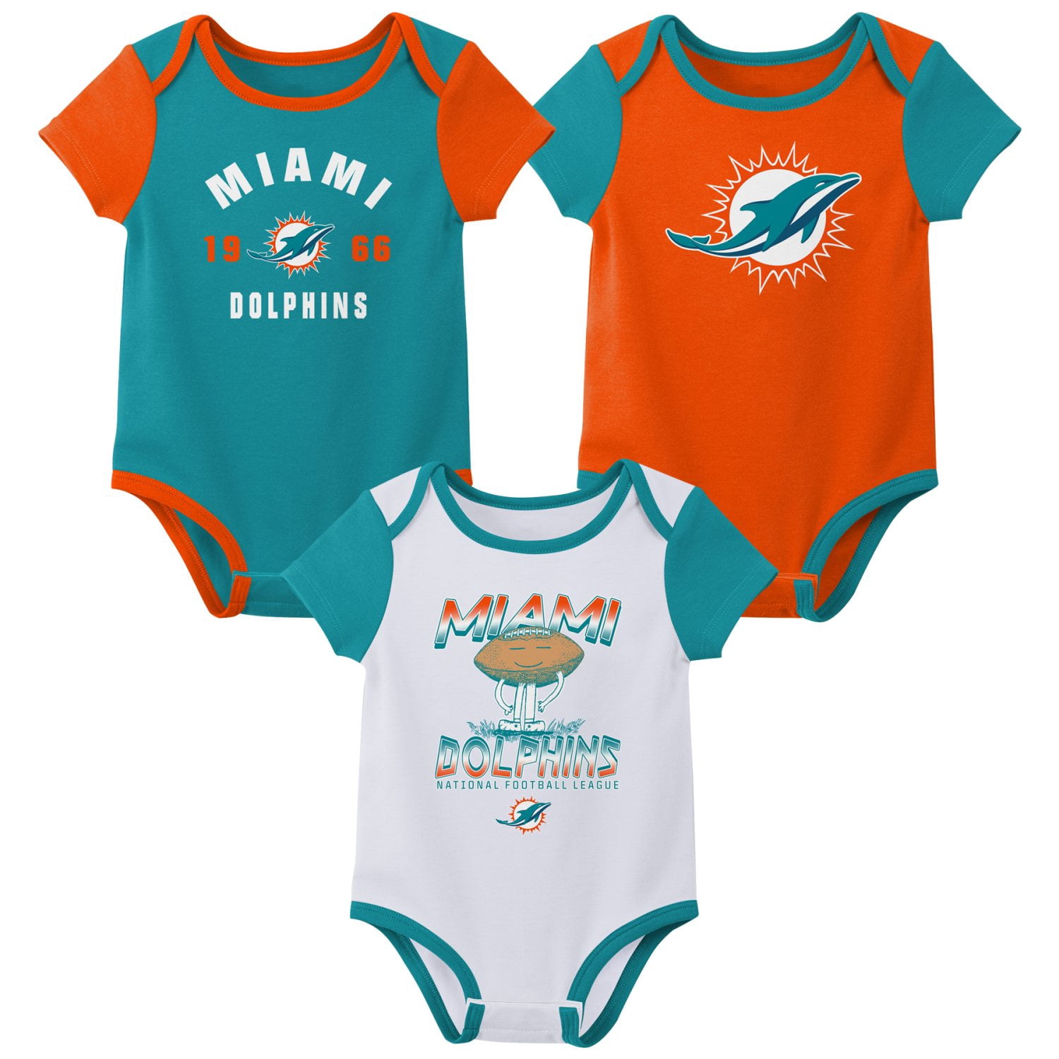 MIAMI DOLPHINS NFL Boys Onesie Game Day Fan Apparel