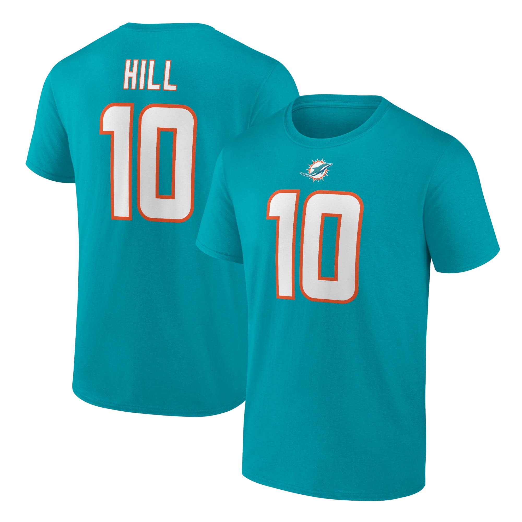 NFL Tyreek Hill Miami Dolphins Rams Mens Name & Number Short Sleeve Tee