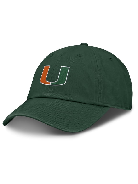 NCAA Miami Hurricanes Unisex Adjustable Hat - Green