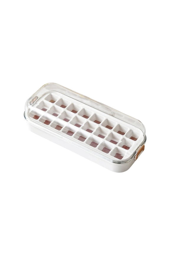 Maker with One Click Release Mechanism Large Capacity Ice Storage Bin Durable Plastic Ice Tray for Drinks Cocktails Portable Home Kitchen Party Ice Making Artifact