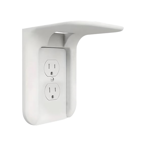 MIANHT Wall Mounted Shelf Bracket Socket Holder Organizer Rack Living Room Kitchen Bedroom Storage Phone Charging Station Small Item Shelf