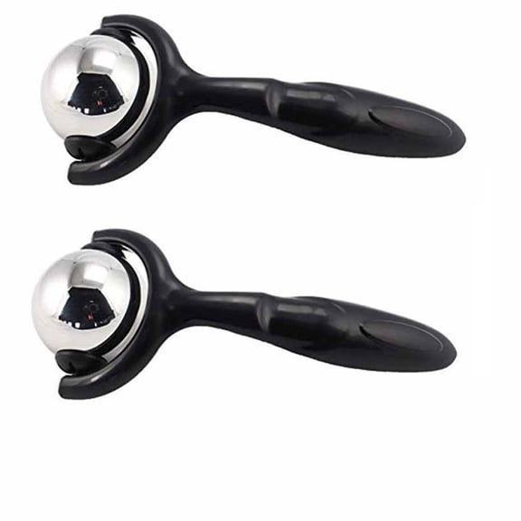 MIAOBLOSSOM Cold Massage Roller Ball, Handheld Cold Therapy Muscle Recovery Tool, For Neck Back Leg Inflammation Relief, Stainless Steel Material, 2 Pcs