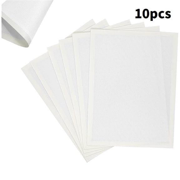 MIAOBLOSSOM Disposable Fuse Bead Iron Paper, Heat Resistant Non-Stick Transfer Sheet, Easy Press DIY Fuse Bead Craft Accessory, White Paper 11.81in X 7.87in 10 Pieces Pack