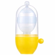 MIAOBLOSSOM Manual Egg Mixer, Silicone Egg Blender for Scrambled Eggs, 8-Second Golden Egg Tool, Yellow