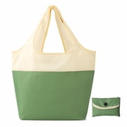 MIAOBLOSSOM Portable Foldable Shopping Bag, Reusable Grocery Tote with Waterproof Fabric, Compact Travel Reusable Bag, Green