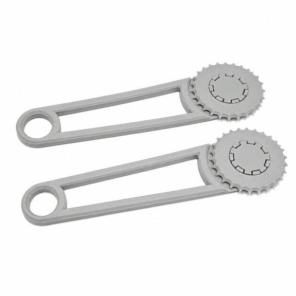 MIAOBLOSSOM Rotary Cardboard Perforator, 2 Pack Rolling Paper Cutter with Dotted Tear Line Tool, Manual Craft Scorer for Shipping Boxes, Gray