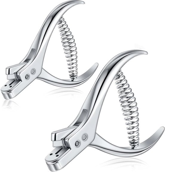 MIAOBLOSSOM Stainless Steel Pattern Notcher Punch Pliers, Fabric Pattern Cutting Marker Tool, For Designer Tailor Garment Sewing, Metal Steel, 2Pcs
