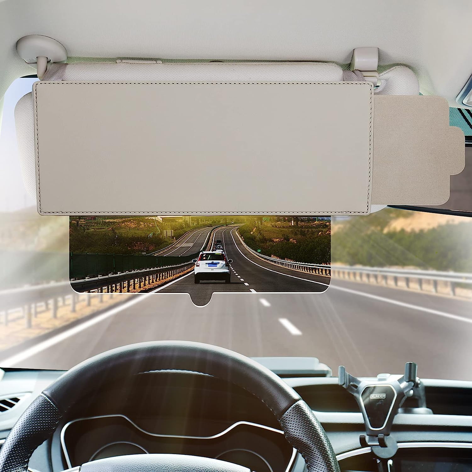 MIAODAM Car Visor Extender AntiGlare, Upgraded Car Visor Extender for