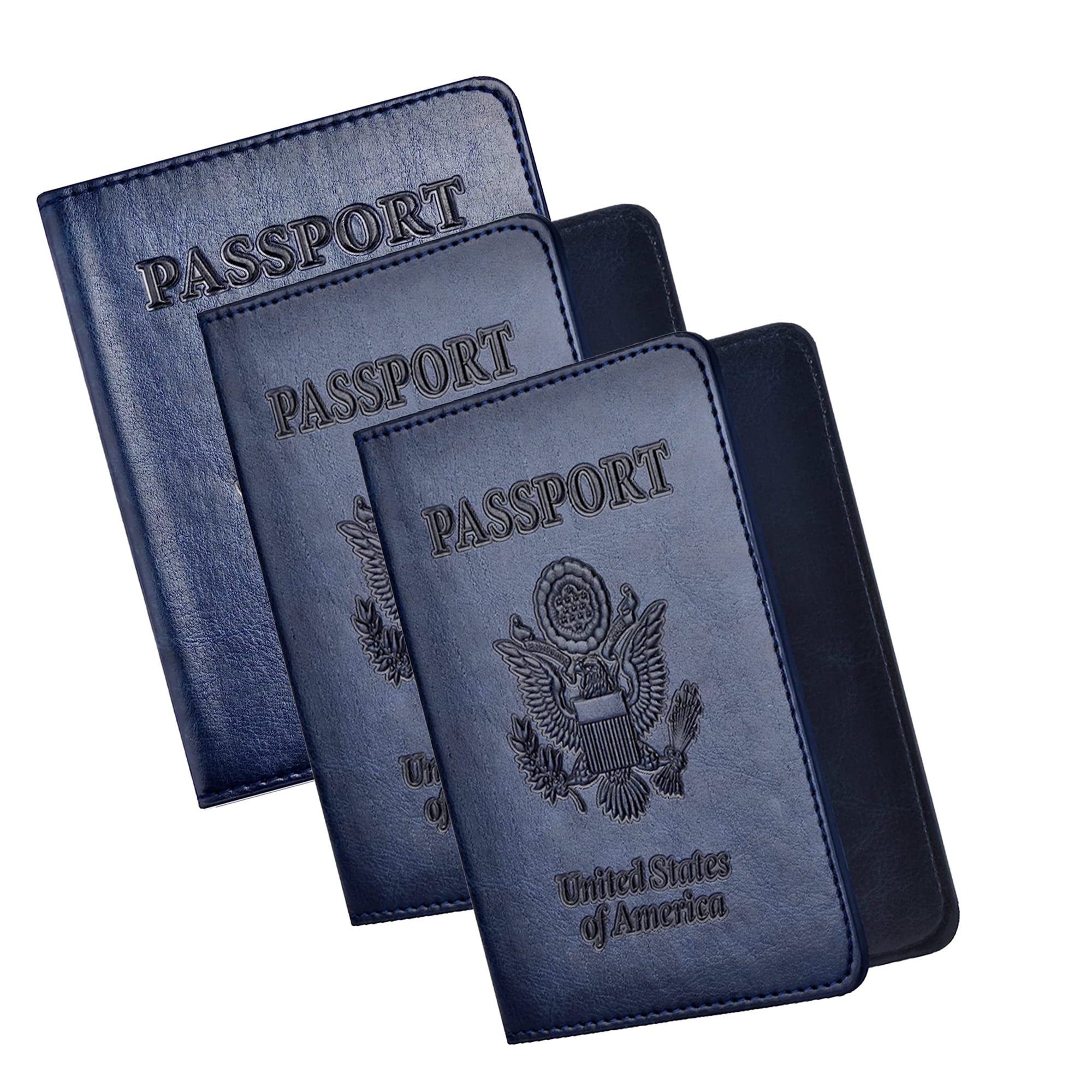 MIAODAM Passport Holder Protective Cover Travel Wallet Minimalist PU