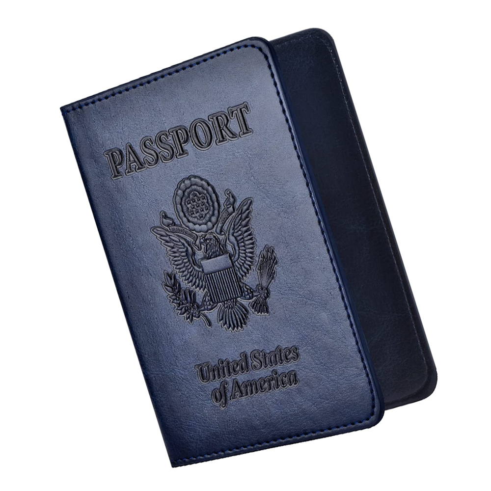 MIAODAM Passport Holder Protective Cover Travel Wallet Minimalist PU