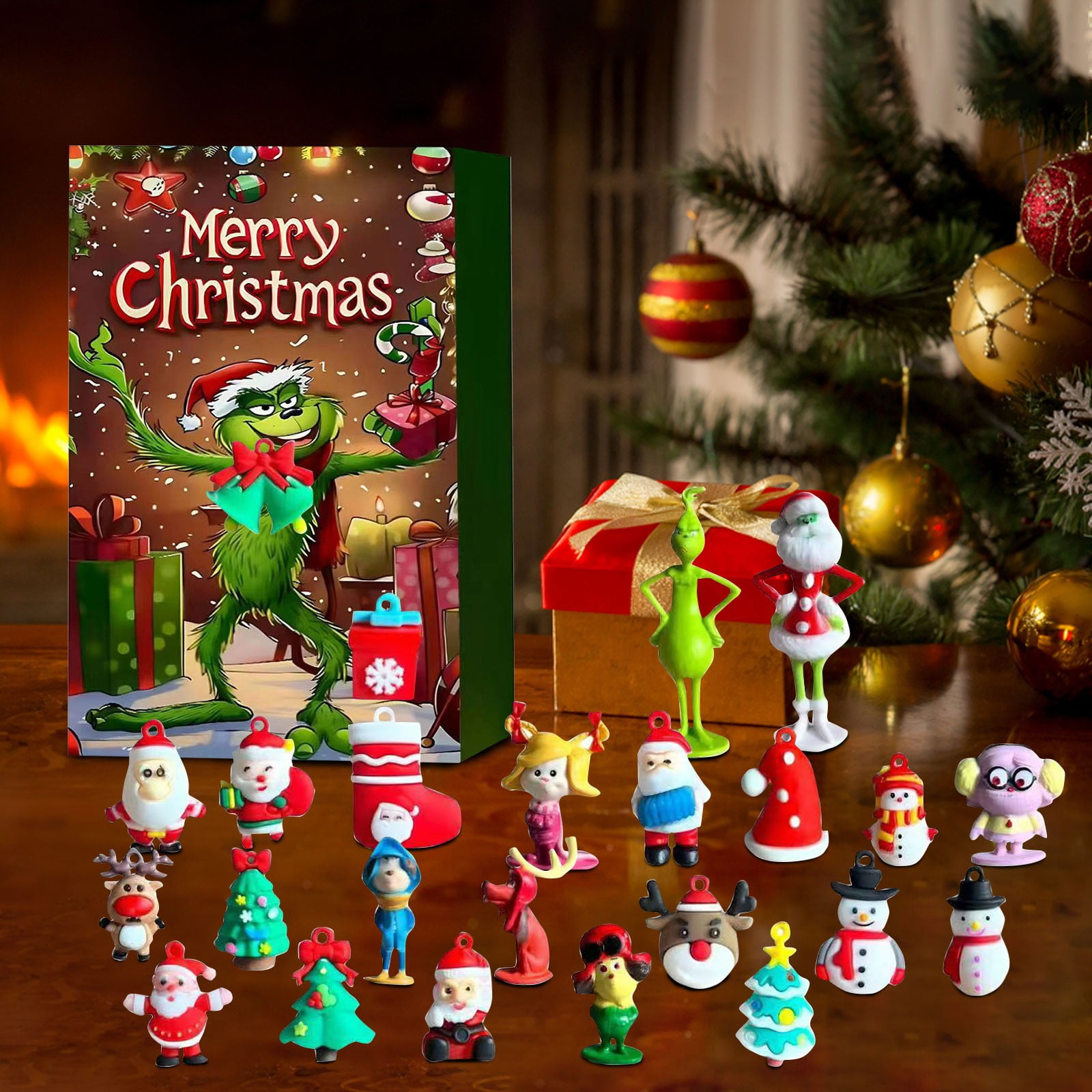 MIARHB 2025 Grinch Advent Calendar with 24 Surprise Toys, Cute Figures