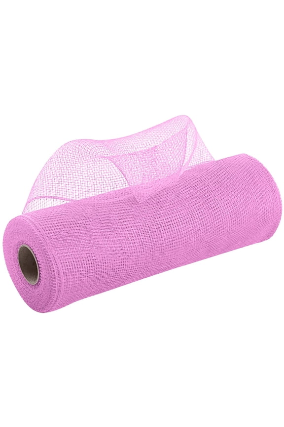 Decorative Easter St. Patrick's Mesh Ribbbon Rolls -10 Inch Wide Deco Poly Decorative Mesh Ribbon Wrapping Ribbon Rolls Burlap for Home Door Wreath Decoration DIY Crafts Making, Light pink, A1