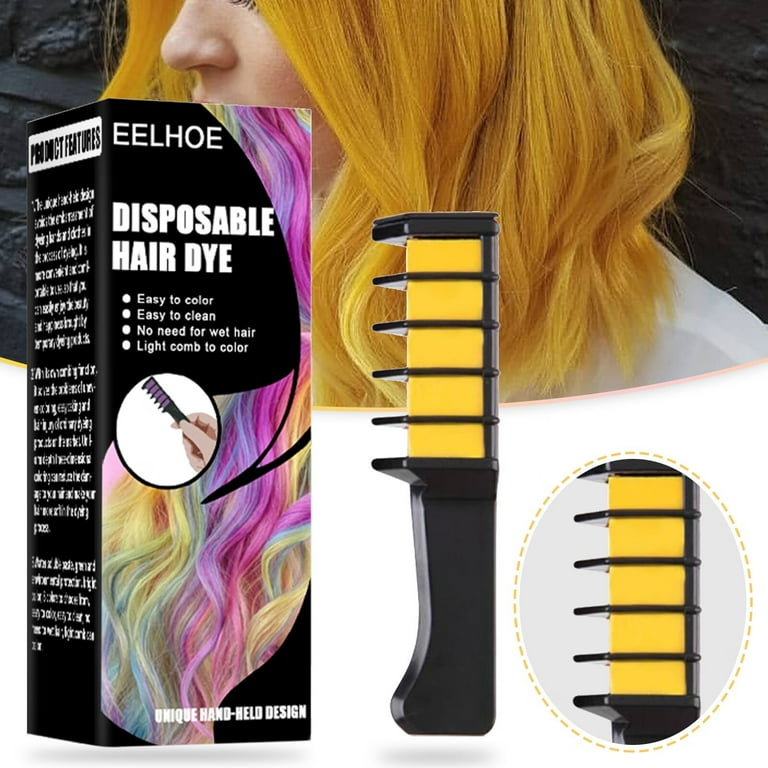 Streaking hair with comb outlet