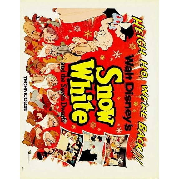 Snow White and the Seven Dwarfs Movie Poster Print (11 x 17) - Item # MOVGB98460
