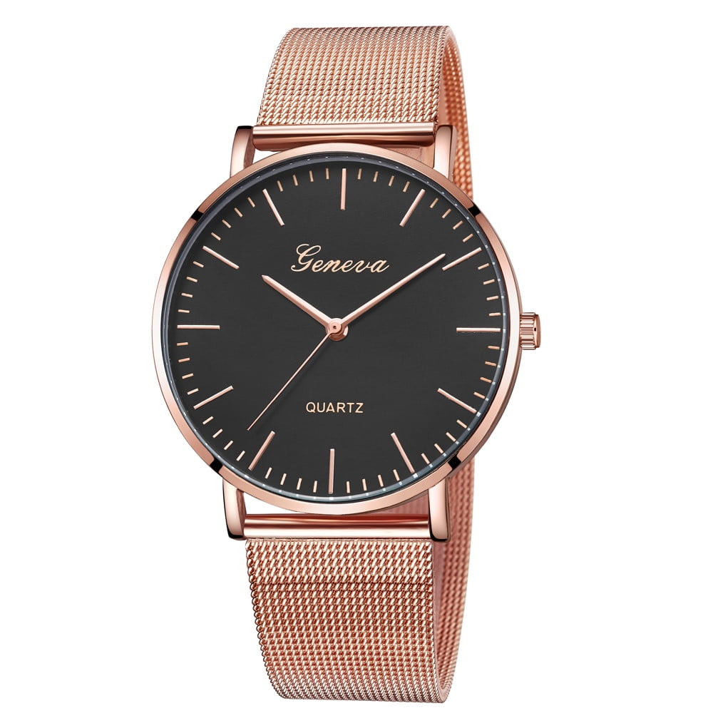 MIARHB GENEVA Womens Classic Quartz Stainless Steel Wrist