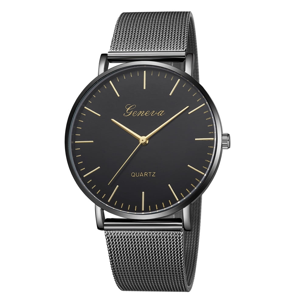 Geneva womens classic quartz stainless hotsell steel wrist watch bracelet watches