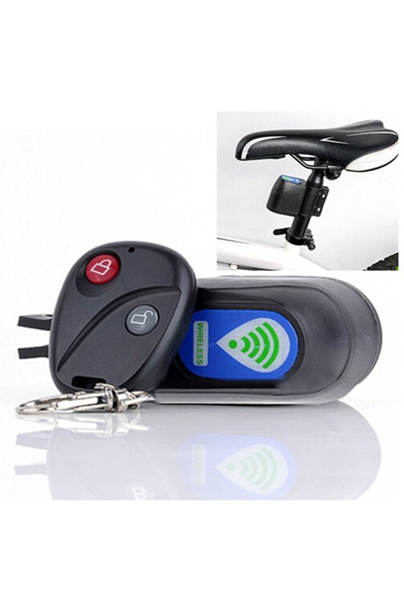 Remote Control Anti-Theft Wireless Alarm Lock, Black