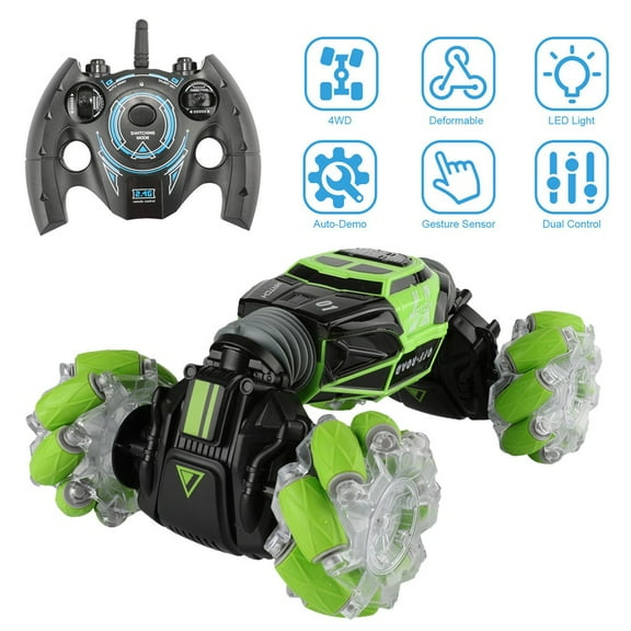 ?MIARHB?Remote Control Off-Road Gesture Sensing 4WD 1:16 Sided Flip Stunt Car Gift