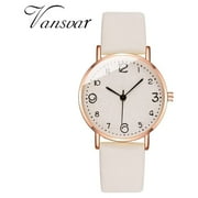 YIWULA 【MIARHB】vansvar Women's Casual Quartz Leather Band Newv Strap Watch Analog Wrist Watch ( watch for women )