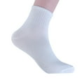 thumbnail image 1 of MIASHUI 3 Pairs Men's Mid-Crew Socks Casual Blend Socks with Pattern for Daily Wear and Work White, 1 of 2
