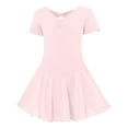 thumbnail image 1 of MIASHUI Ballet Leotards for Girls Ballet Leotard with Skirt Toddler Dance Leotards,Pink,8-9 Years, 1 of 3