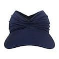 thumbnail image 1 of MIASHUI Beach Sun Hat Women Open Top UV Protection Outdoor Sports Adjustable Visor Navy, 1 of 5