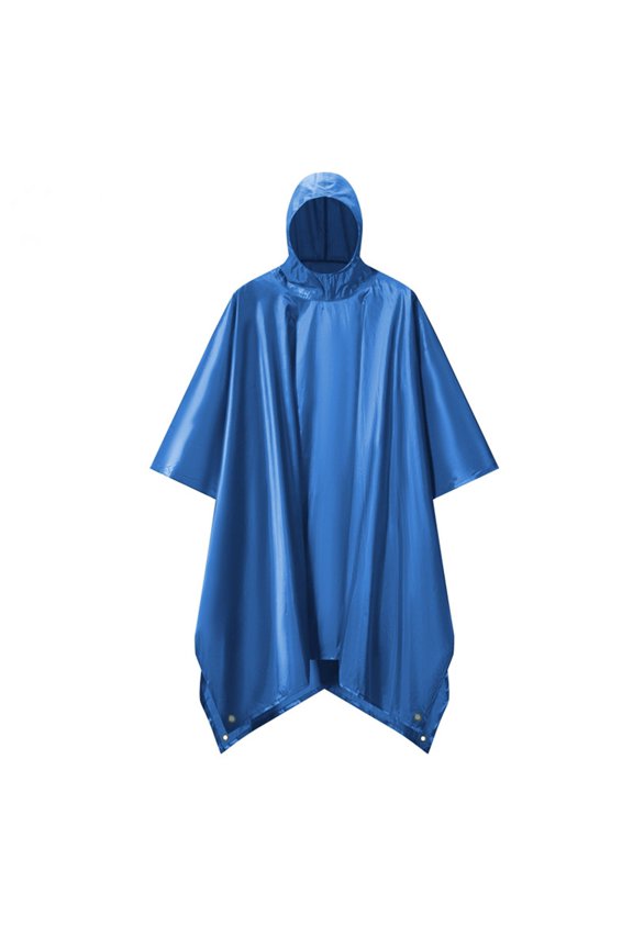 Cape Raincoat Raincoat Cape Multi-Functional Three-in-One Square Cape Raincoat, Scarf for Outdoor Activities Blue,XXL