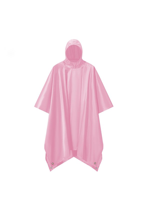 Cape Raincoat Raincoat Cape Multi-Functional Three-in-One Square Cape Raincoat, Scarf for Outdoor Activities Pink,XXL